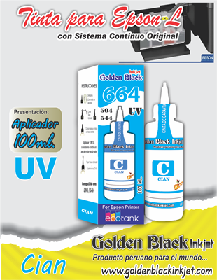 Tinta UV, Frasco 100ml.